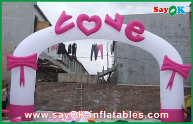 Party City Balloon Arch Oxford Cloth Nadmuchiwany łuk ślubny / nadmuchiwany łuk w kształcie serca do promocji