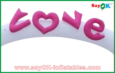 Party City Balloon Arch Oxford Cloth Nadmuchiwany łuk ślubny / nadmuchiwany łuk w kształcie serca do promocji