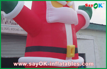 Sayok gigantyczna świąteczna nadmuchiwana dekoracja Kriss Kringle dla zabawy