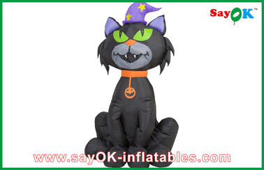 Czarny Halloween Nadmuchiwany Kot Halloween Nadmuchiwana Dekoracja Kota Dla Zabawy
