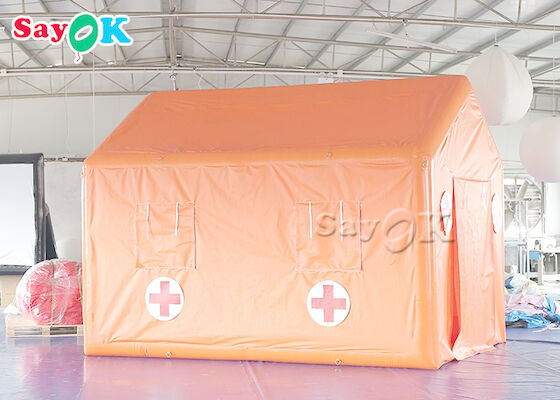 Namiot szpitala polowego Plandeka PVC Awaryjny nadmuchiwany namiot medyczny Wodoodporny