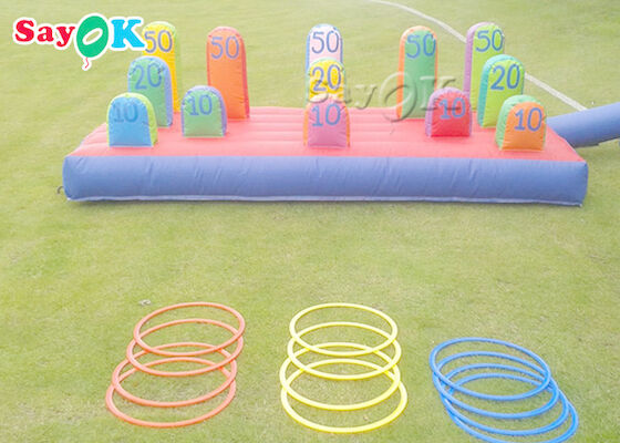 Gra docelowa Nadmuchiwana gra w rzucanie pierścieniem z PVC z pierścieniami