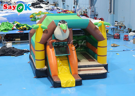 Kolorowe Tucan Jumping Bouncy Castle Łóżko Motyw zwierzęcy Dzięcioł Bounce House Slide Combo Slide