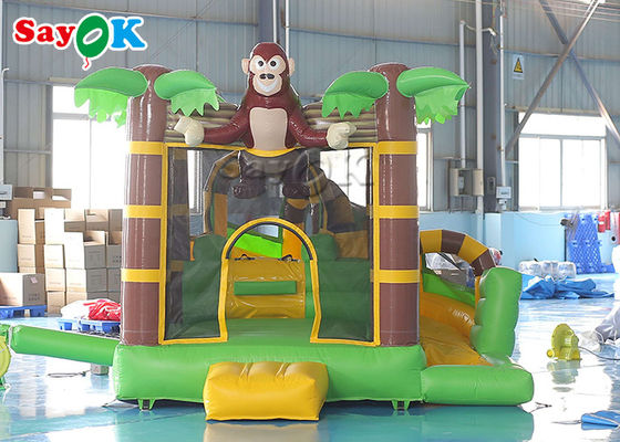 Nadmuchiwany dmuchany zamek z motywem zwierzęcym Orangutan 3x3,5x2,4mH