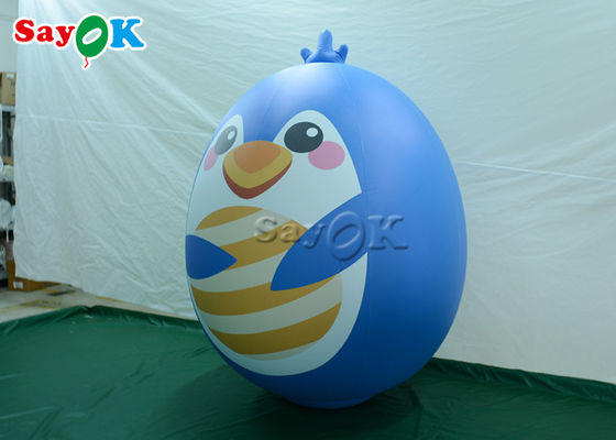 Komercyjne Wesołych Świąt Nadmuchiwane Dekoracje Świąteczne Niebieski Blow Up Ptak Kreskówka Balon
