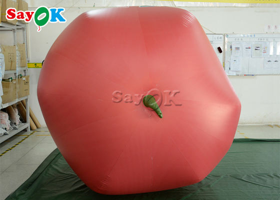 2m gigantyczny czerwony owocowy nadmuchiwany model balonu jabłkowego do wynajmu firmy