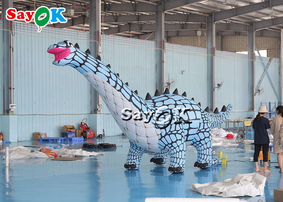 3m 10ft niebieski nadmuchiwany świąteczny dinozaur do dekoracji wnętrz na zewnątrz