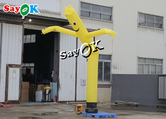 Blow Up Air Dancers Dostosowany 5-metrowy żółty nadmuchiwany człowiek do reklamy