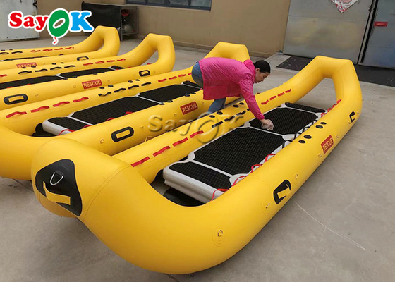 Żółte nadmuchiwane łodzie PCV Szybkie rozmieszczenie Tratwa rzeczna Kajak Tratwa kajakowa Ratunek wodny