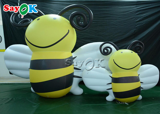 Niestandardowe gigantyczne nadmuchiwane pszczoły reklamowe stojący model kreskówek