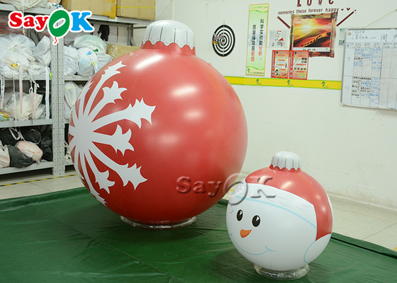 Świąteczna dekoracja wisząca nadmuchiwany balon z płatkiem śniegu
