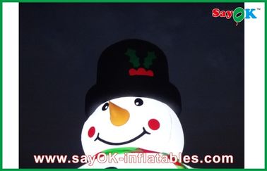 Outdoor 5m Giant Lighting Nadmuchiwane dekoracje świąteczne Snowman