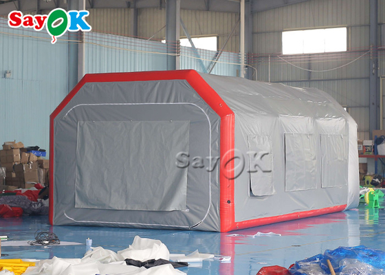 Wylotowy namiot napełnialny Szary hermetyczny namiot napełnialny powietrze Wydmuchnij Spray Booth Malowanie samochodowe