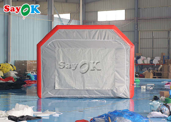 Nadmuchiwany namiot roboczy szary hermetyczny nadmuchiwany namiot powietrzny wysadzić kabinę lakierniczą malowanie samochodu