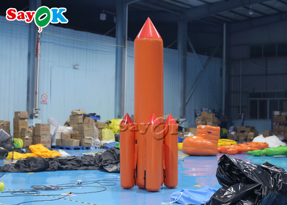 Giant Inflatable 5m Event Promocyjne nadmuchiwane gry sportowe Blow Up Rocket Game
