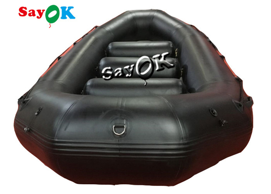 SGS PVC nadmuchiwane łodzie 4,85 m Czarna mała sportowa wodna gumowa łódź raftingowa