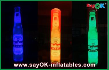 Reklama Dmuchana kolumna LED, nadmuchiwana dekoracja kolumny oświetleniowej z nadrukiem logo