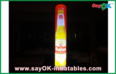 Reklama Dmuchana kolumna LED, nadmuchiwana dekoracja kolumny oświetleniowej z nadrukiem logo