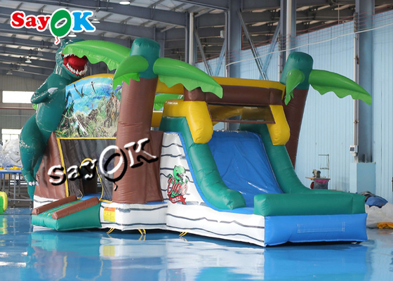 Jurassic Dinosaur Inflatable Bounce House Zjeżdżalnia wodna dla dzieci Plac zabaw