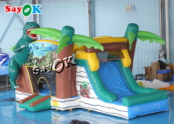 Jurassic Dinosaur Inflatable Bounce House Zjeżdżalnia wodna dla dzieci Plac zabaw