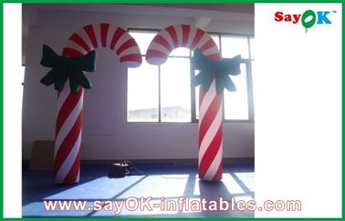 H2.5m Nadmuchiwane oświetlenie dekoracji Candy Cane Christmas Lights