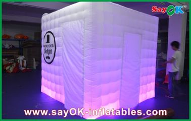 Party Photo Booth Przenośne cyfrowe oświetlenie LED Nadmuchiwany namiot kiosku fotograficznego z diodą LED
