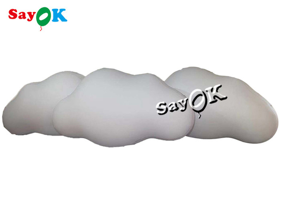 3m 10ft Niestandardowe produkty nadmuchiwane Sufit wiszący Balon w chmurze PVC ze światłami LED