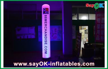 Reklama LED nadmuchiwane oświetlenie dekoracji Kolumna Nadmuchiwane filaru z logo drukowania