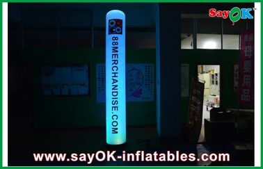 Reklama LED nadmuchiwane oświetlenie dekoracji Kolumna Nadmuchiwane filaru z logo drukowania