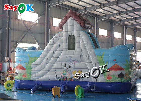 Unicorn Theme Kids Jumping Castle Slide Plandeka Nadmuchiwany dmuchany dom z dmuchawą