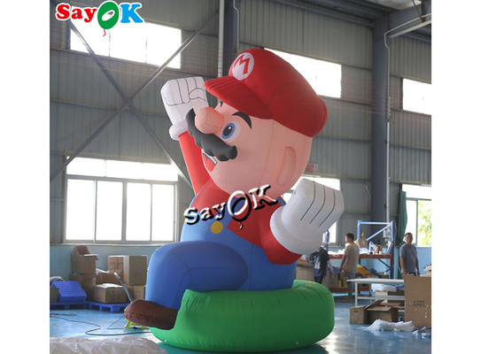 Wydmuchuj postacie z kreskówek 4m 13ft Gigant Oxford Nadmuchany Super Mario Dla dekoracji festiwalowej