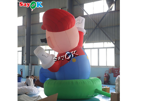 Wydmuchuj postacie z kreskówek 4m 13ft Gigant Oxford Nadmuchany Super Mario Dla dekoracji festiwalowej