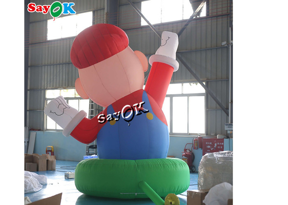 Wydmuchuj postacie z kreskówek 4m 13ft Gigant Oxford Nadmuchany Super Mario Dla dekoracji festiwalowej