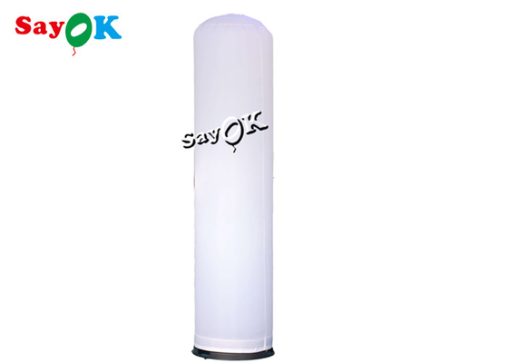Niestandardowa biała nadmuchiwana kolumna słupowa LED do reklamy