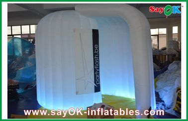 Duże światła LED Nadmuchiwane Photo Booth / 210D Strong Oxford Custom Inflatable Products