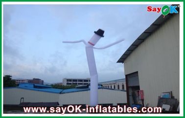 Na zewnątrz PVC gigantyczna rura powietrzna nadmuchiwana tancerka znak reklamowy niebo fala powitanie tańczącego mężczyzny