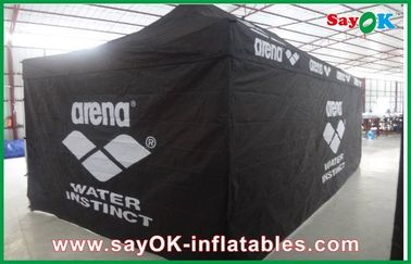Łatwy namiot z baldachimem aluminiowa rama składany wodoodporny namiot / czarny gigantyczny namiot zewnętrzny