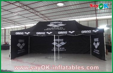 Łatwy namiot z baldachimem aluminiowa rama składany wodoodporny namiot / czarny gigantyczny namiot zewnętrzny