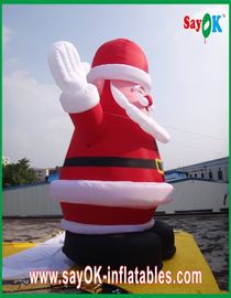 Boże Narodzenie Giant Święty Mikołaj Nadmuchiwane Postaci z Kreskówek Decoratio Red