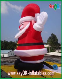 Boże Narodzenie Giant Święty Mikołaj Nadmuchiwane Postaci z Kreskówek Decoratio Red