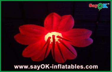 Party 2m Dia Inflatable Lighting Decoration Flower Shape Trwały