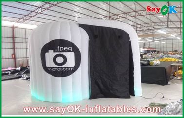Mała fotobudka Przenośna nadmuchiwana fotobudka Nadmuchiwany namiot do robienia zdjęć z oświetleniem LED