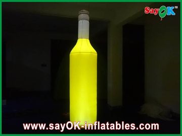 Żółte nadmuchiwane butelki z tworzywa sztucznego / komercyjne nadmuchiwane