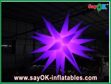 Party Inflatable Lighting Decoration Gwiazda Kształt Oświetlenie Dekoracja 2m Dia