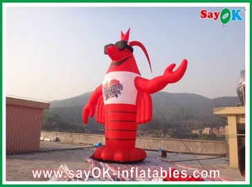 Red H3 - 8m PVC nadmuchiwany homar niestandardowy gigant na wystawy