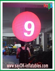Dostosowana średnica 0.8m Balon nadmuchiwany różowy do reklam