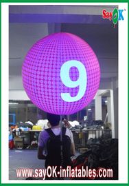 Dostosowana średnica 0.8m Balon nadmuchiwany różowy do reklam