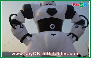 Biały / czarny nadmuchiwane postaci z kreskówek, nadmuchiwane robota tkaniny Oxford
