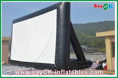 Przenośny zewnętrzny ekran filmowy Tkanina projekcyjna Nadmuchiwany ekran telewizora 6 X 3 m Certyfikat CE / SGS
