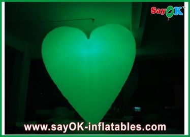 Dekoracja Party Inflatable Heart Diameter 2m z 12 kolorami oświetlenia LED